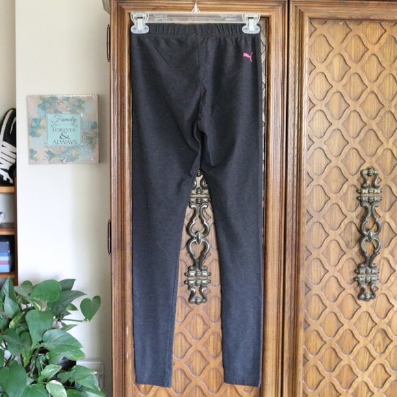 PUMA Essentials Graphic Logo Training Leggings NWOT! - Black/Pink, Size XS - Picture 10 of 16